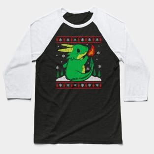 Ugly Dragon Christmas Baseball T-Shirt